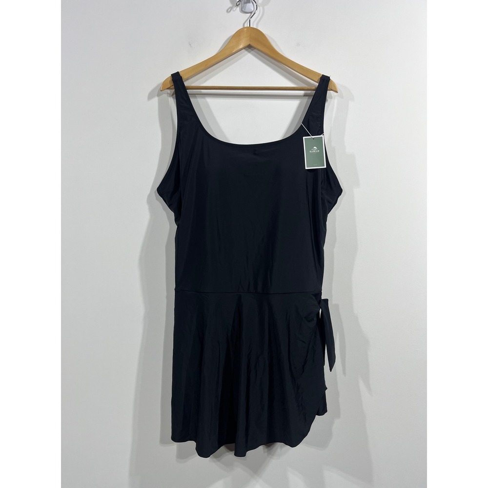 Eomenie One Piece Swim Dress Womens 18W NWT Vacation Resort Beachy Modest